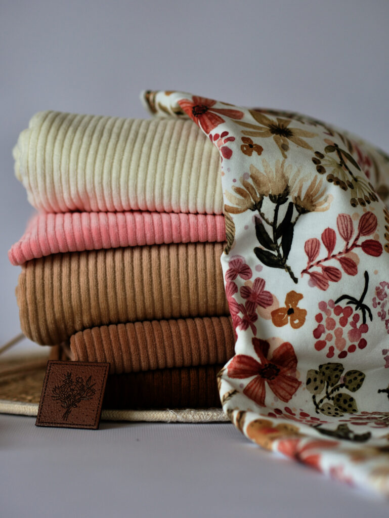 Stoffstapel mit Biostoffen